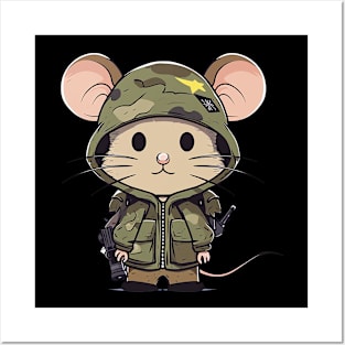 Army Mouse Posters and Art